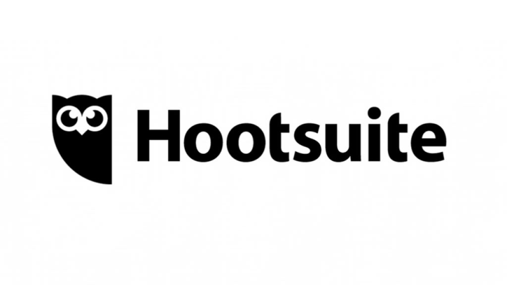 black and white Hootsuite logo